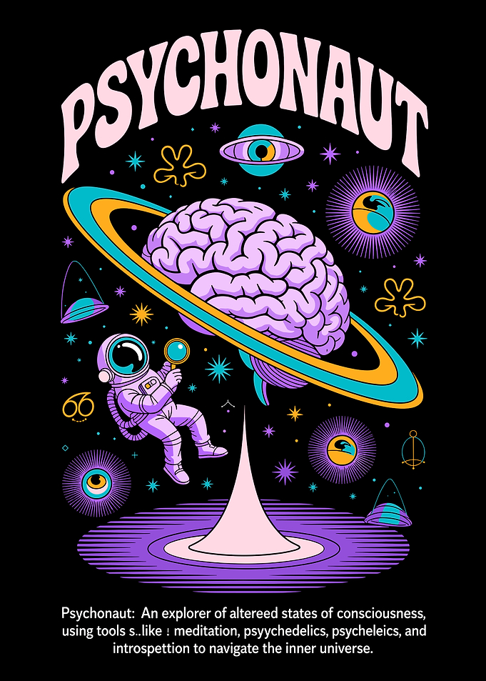 Psychonaut Brain Space Exploration Art