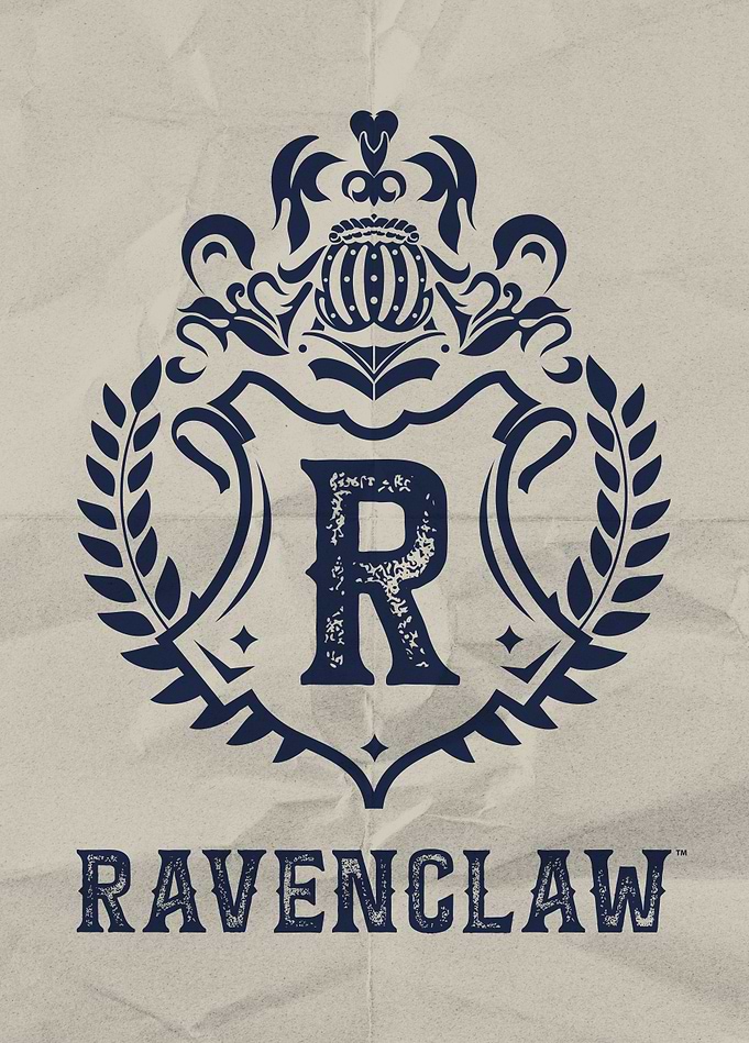 Ravenclaw House Crest Vintage Emblem