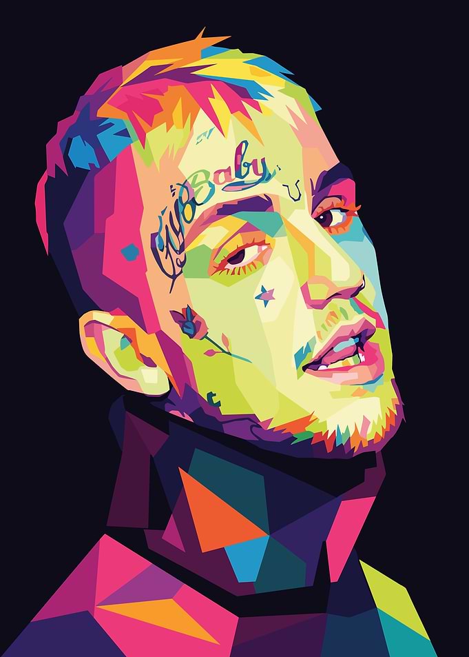 Lil Peep Pop Art Portrait