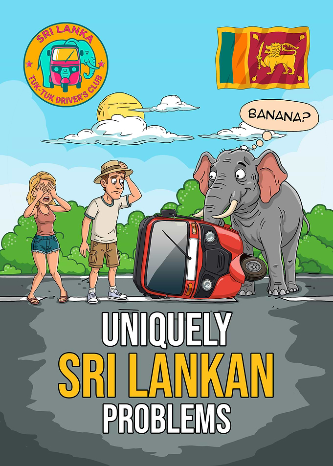 Sri Lankan travel Problems Cartoon