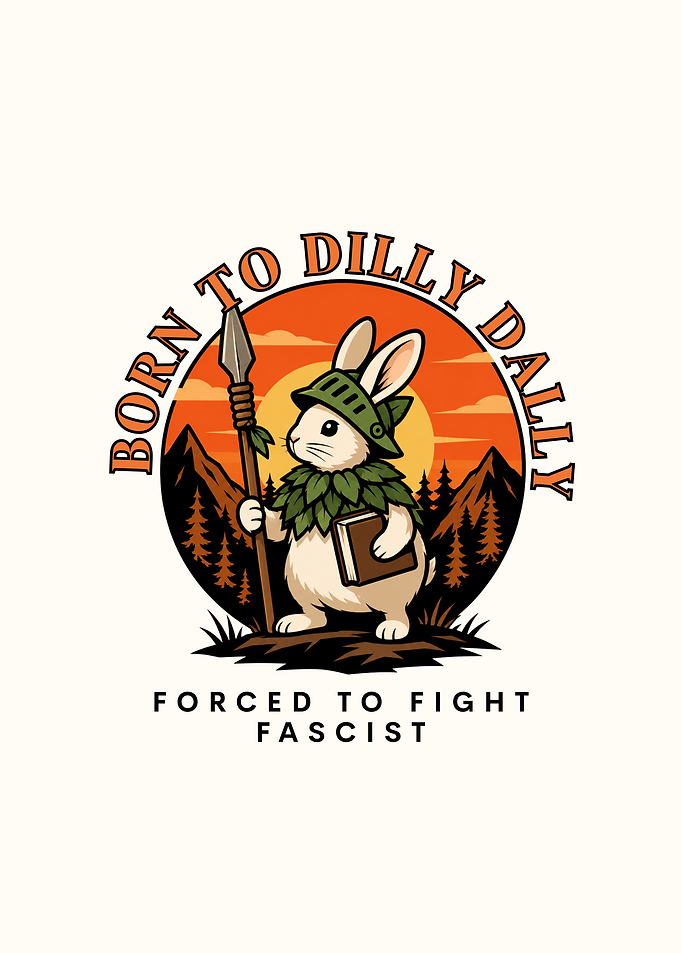 Warrior Rabbit Dilly Dally Illustration