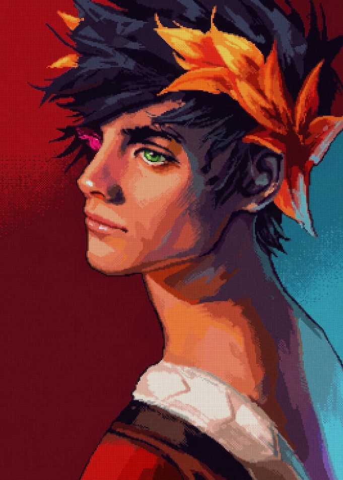 Zagreus from Hades Digital Portrait