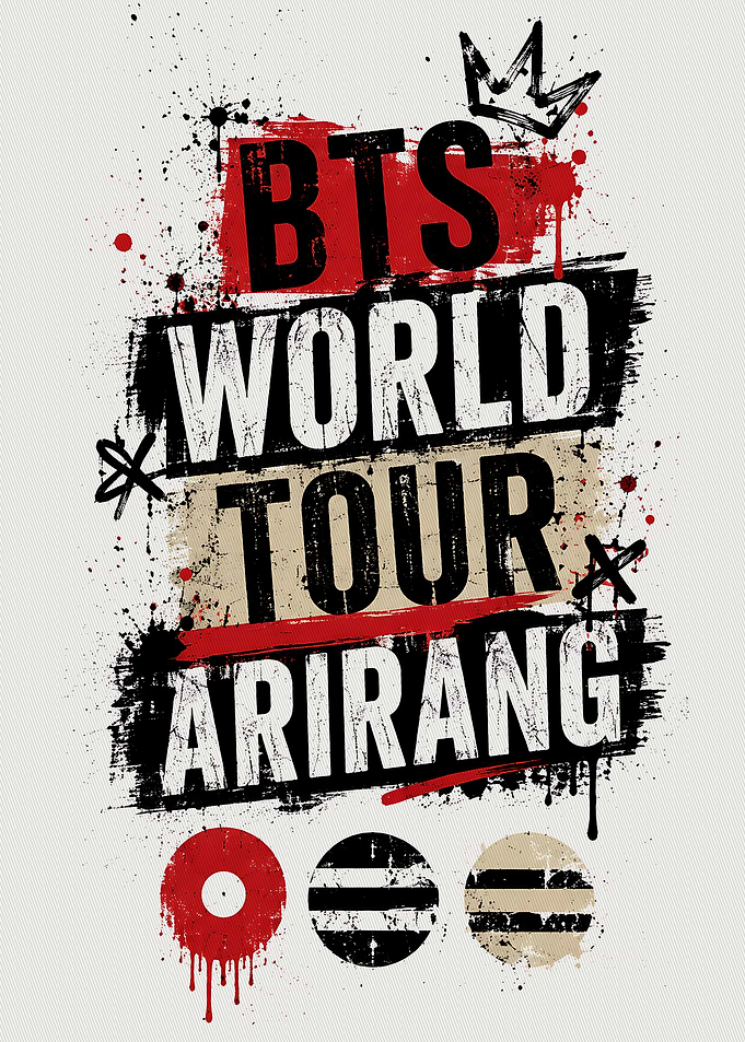 BTS World Tour Arirang Graphic Poster