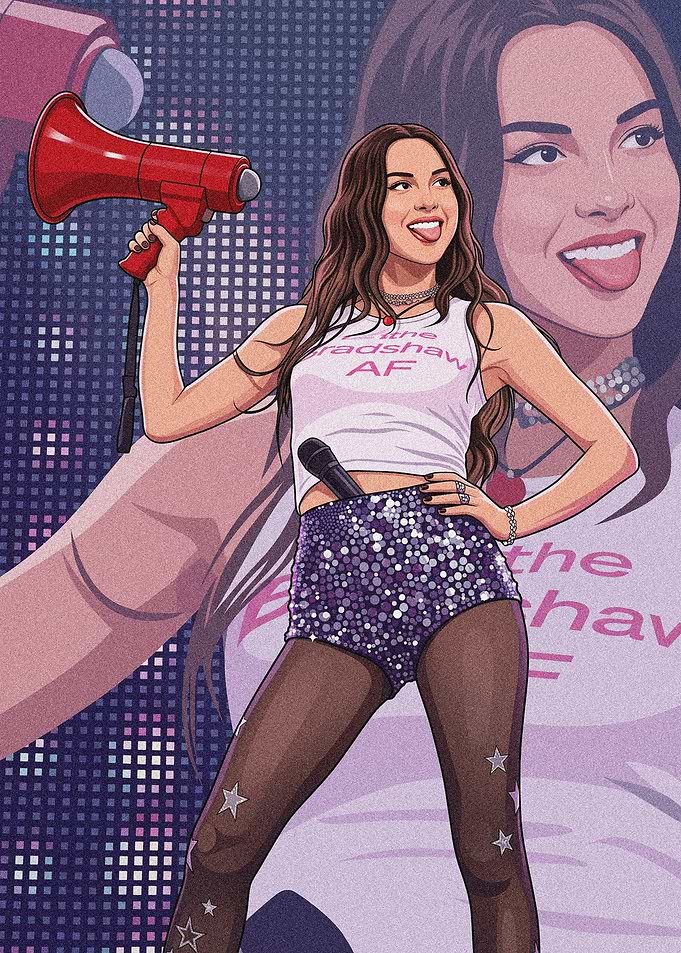 Olivia Rodrigo Concert Illustration