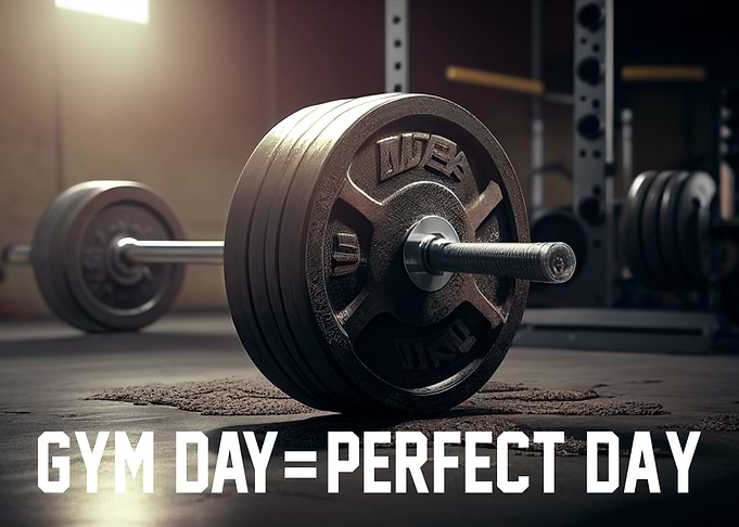 Gym Day Perfect Day Motivational Poster