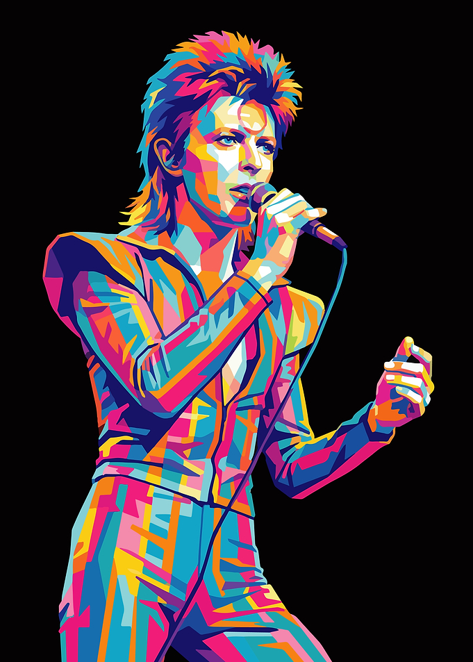 David Bowie Pop Art Portrait