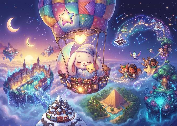Magical Dreamland Hot Air Balloon Journey