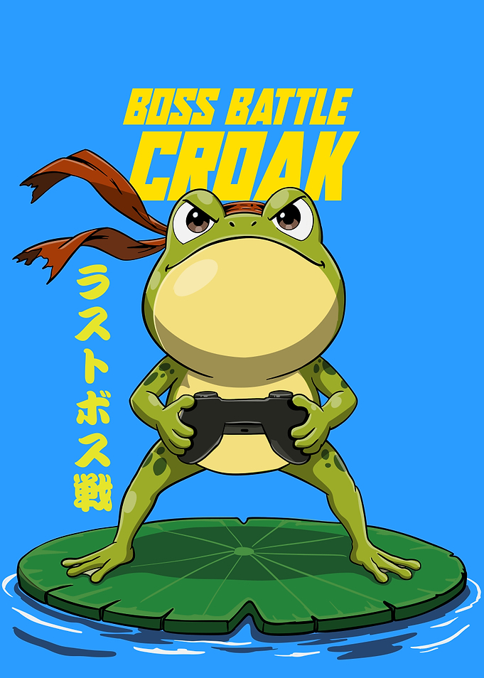 Boss Battle Croak Gaming Frog