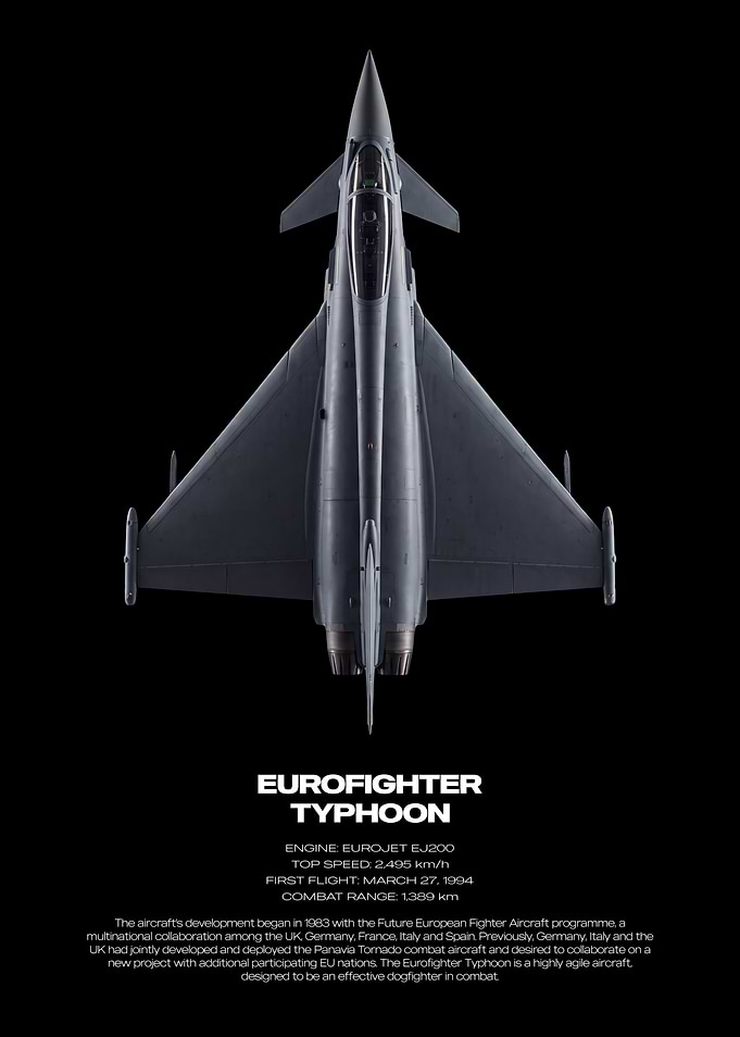 Eurofighter Typhoon Technical Poster