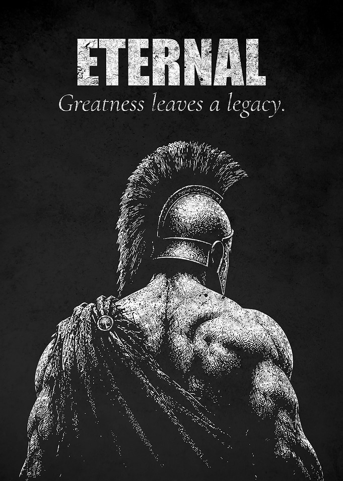 Spartan Warrior Eternal Legacy Poster