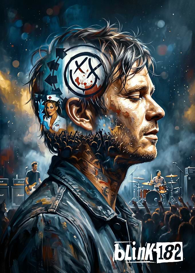 Blink-182 Artistic Concert Tribute Poster