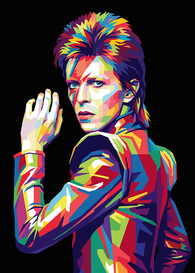 David Bowie Pop Art Portrait