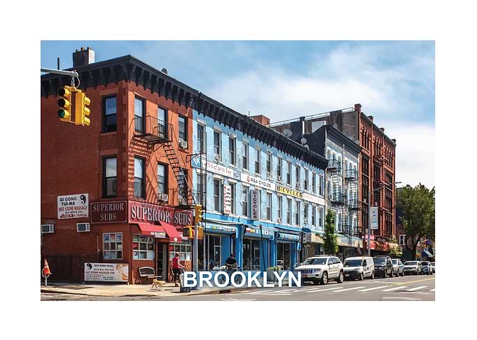 Brooklyn Street Corner Scene