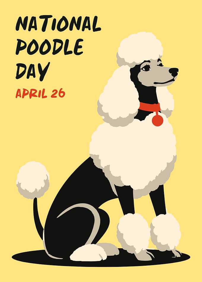 National Poodle Day Poster