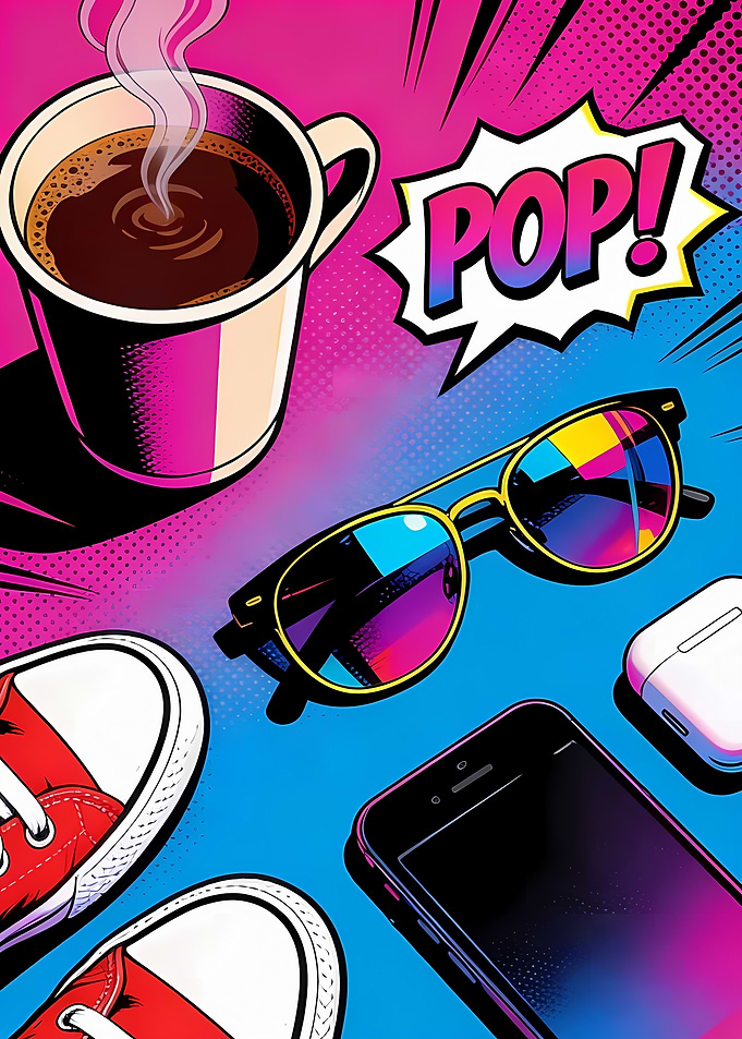 Vibrant Pop Art Lifestyle Accessories