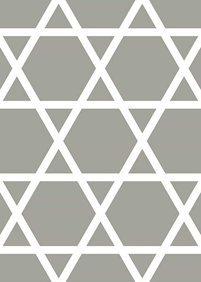 Minimalist Star of David Pattern