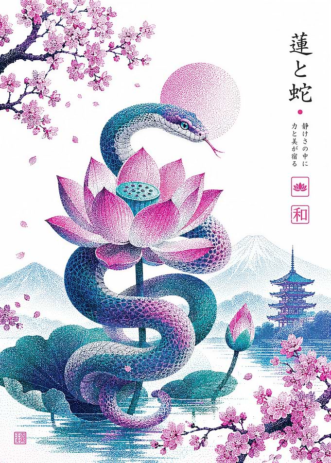 Snake and Lotus