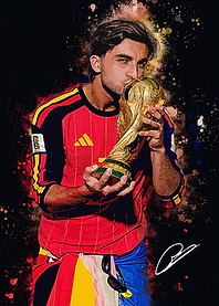 Ferran Torres World Cup Victory Art