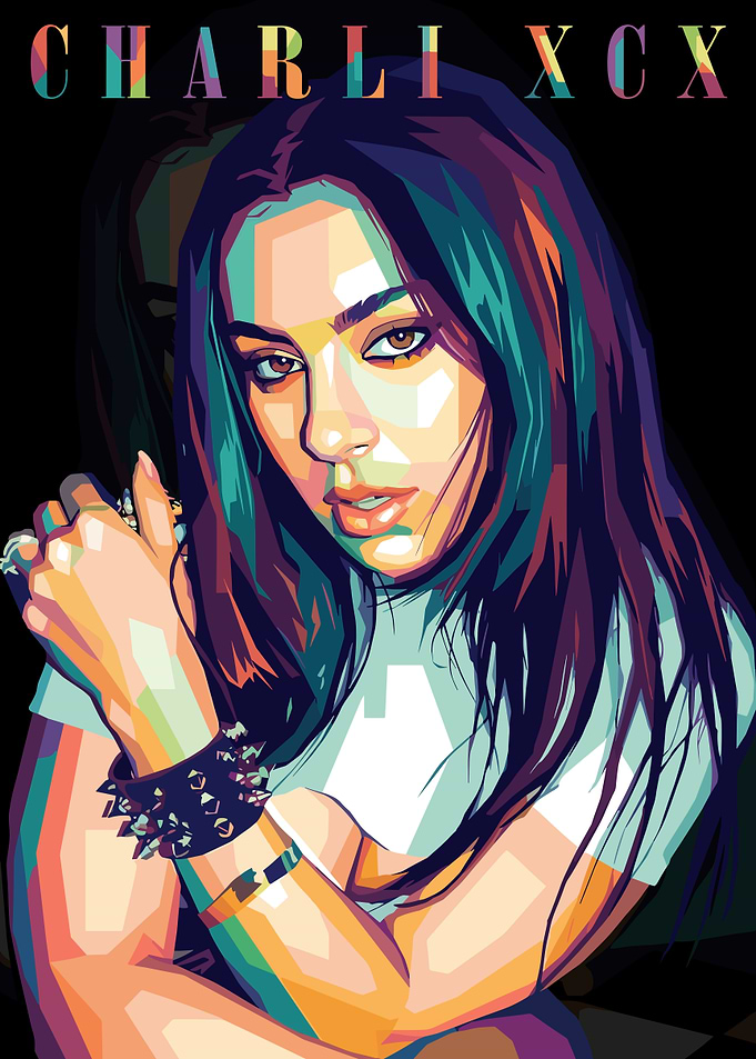 Charli XCX Pop Art Portrait