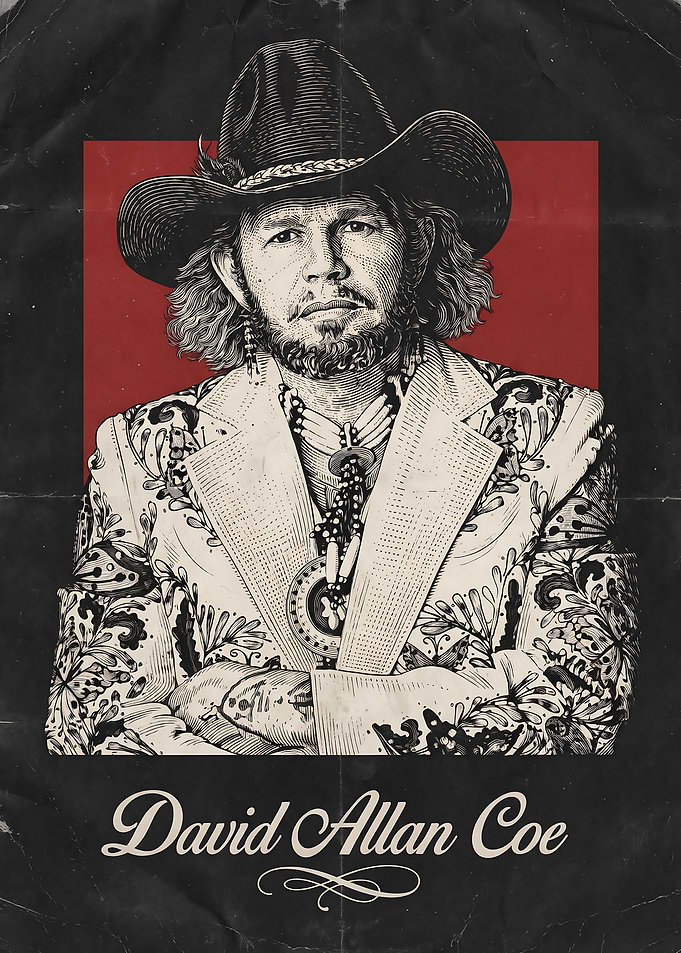 David Allan Coe Vintage Poster