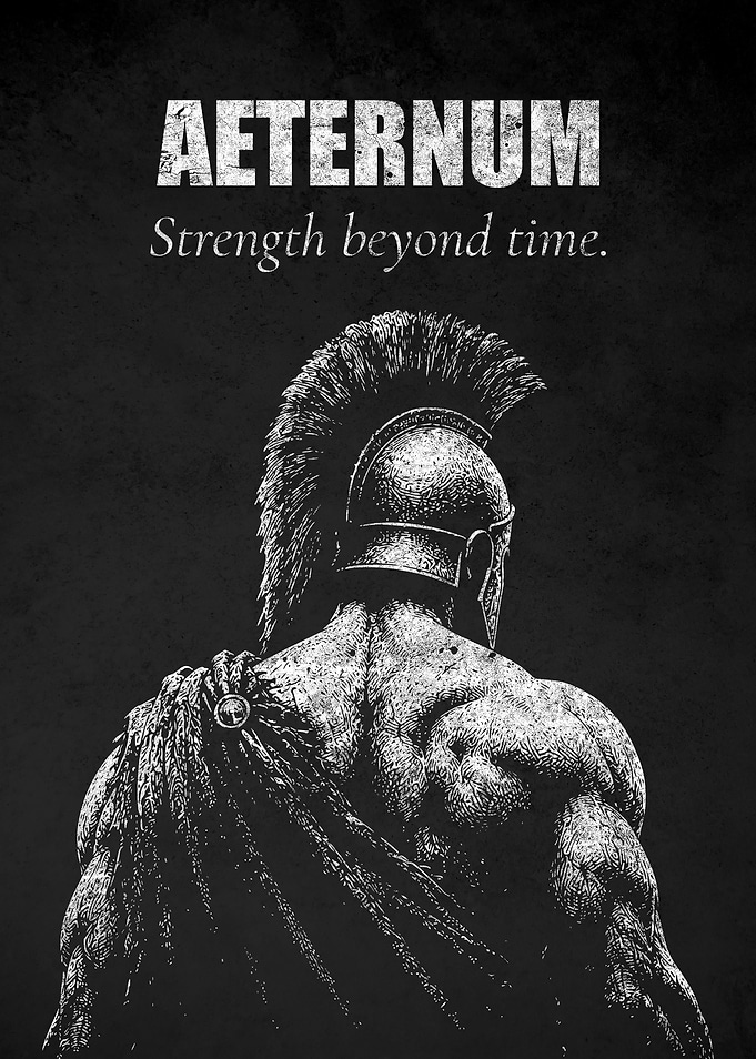 Aeternum Spartan Warrior Poster