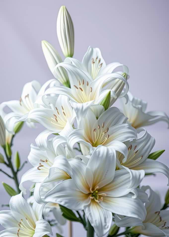 Elegant White Lily Bouquet