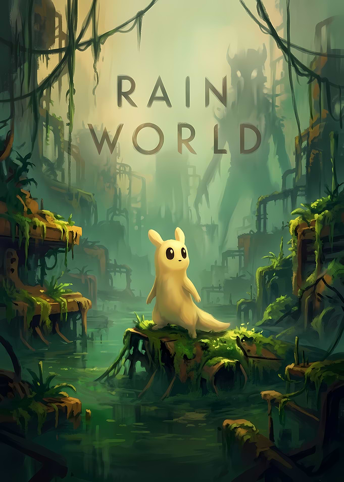 Rain World Slugcat Poster