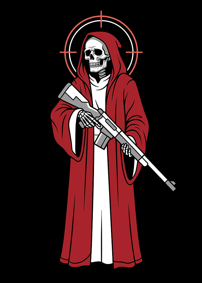 Grim Reaper with Rifle Graphic
