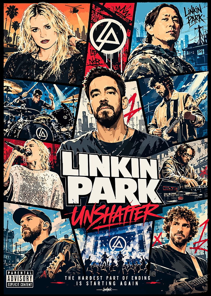 Linkin Park Unshatter Band Poster