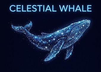 Celestial Whale Constellation Art
