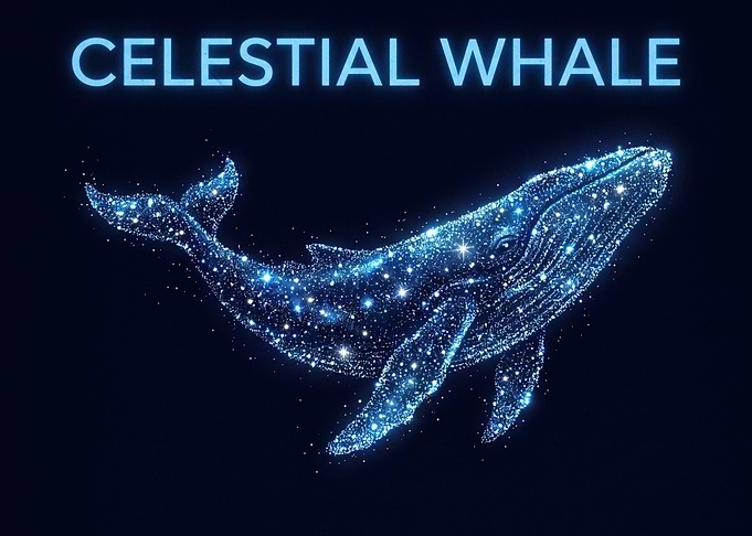Celestial Whale Constellation Art
