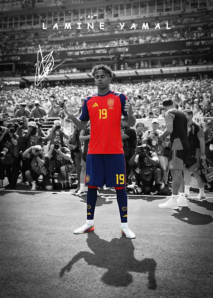 Lamine Yamal Spain Soccer Poster