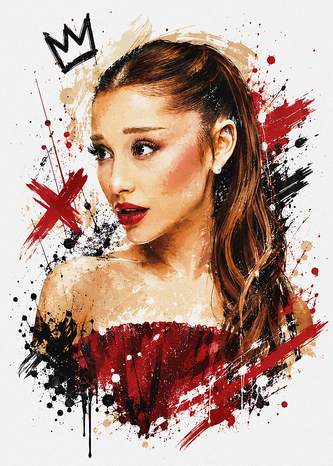 Ariana Grande Artistic Portrait
