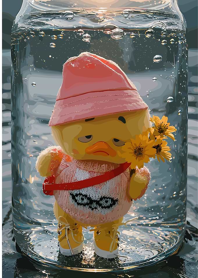 Sad Duck in a Jar