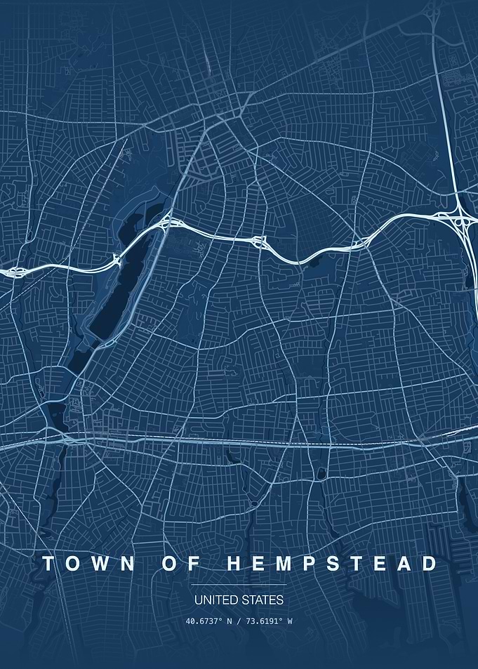 Town of Hempstead Map Print