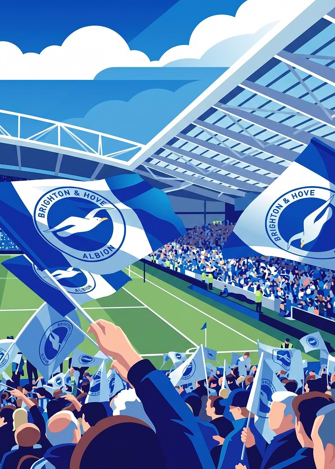 Brighton and Hove Albion Stadium Illustration