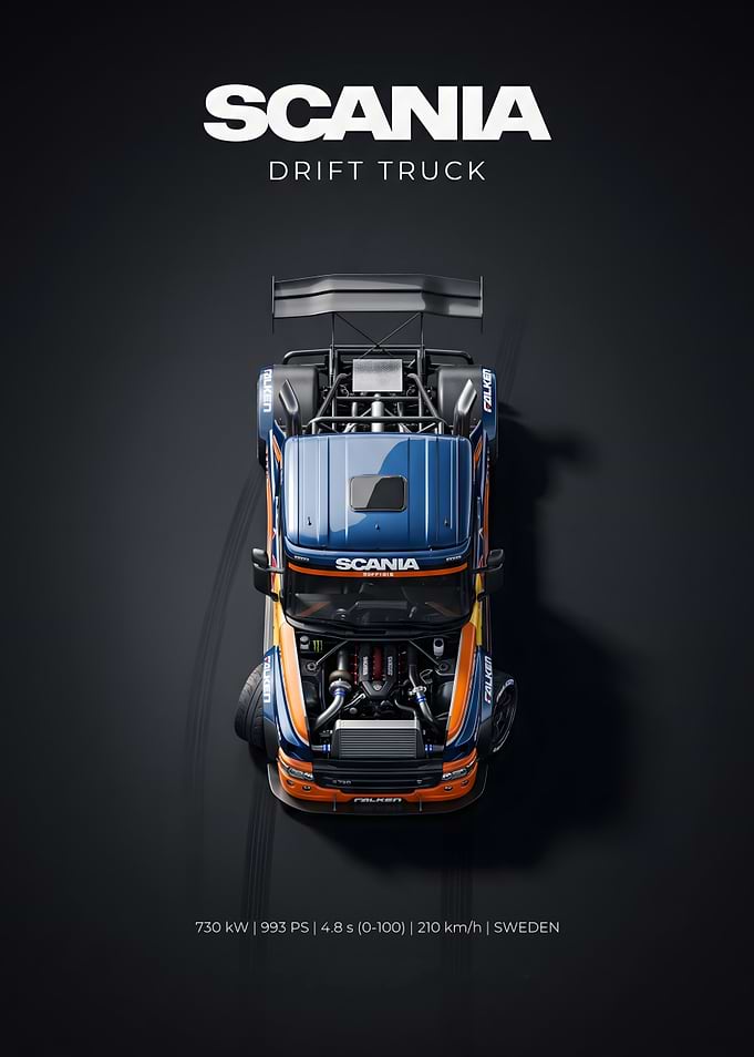 Scania Drift Truck Concept Poster