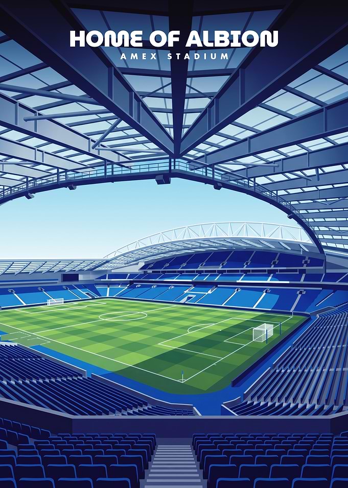 Amex Stadium Home of Albion Poster
