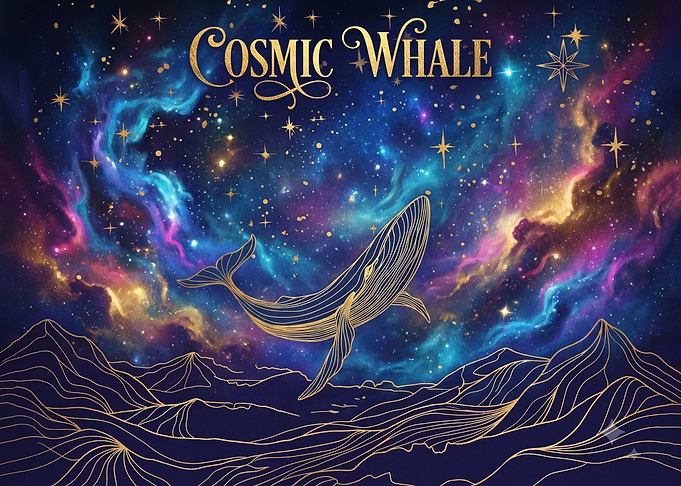 Cosmic Whale Celestial Art