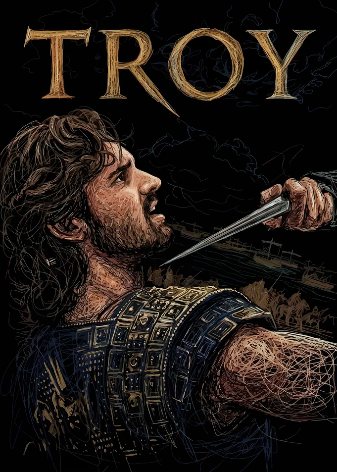 Troy Movie Poster Art