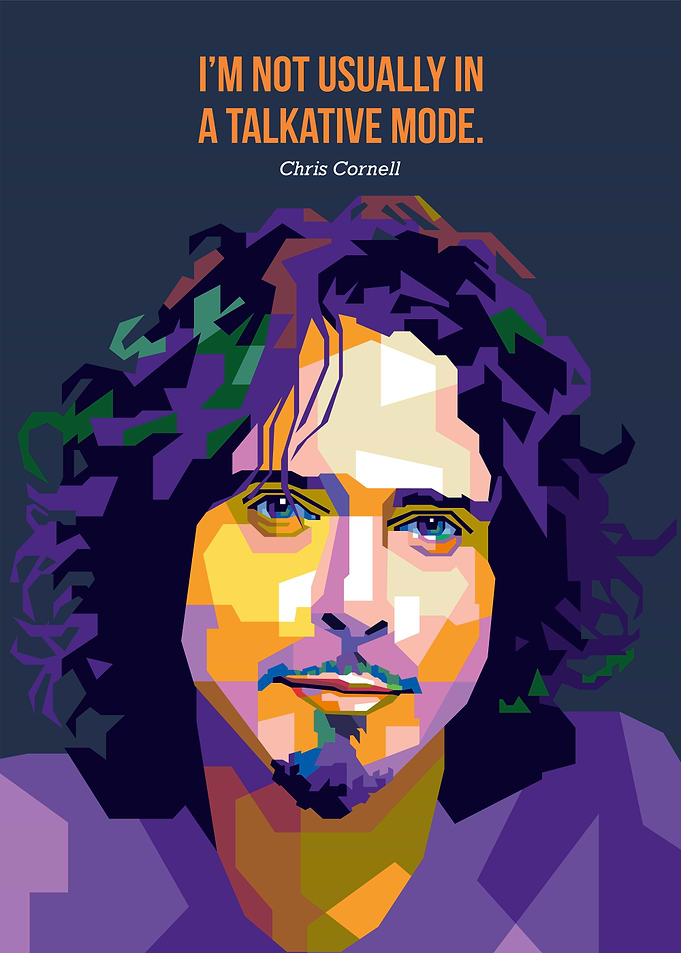 Chris Cornell Pop Art Portrait