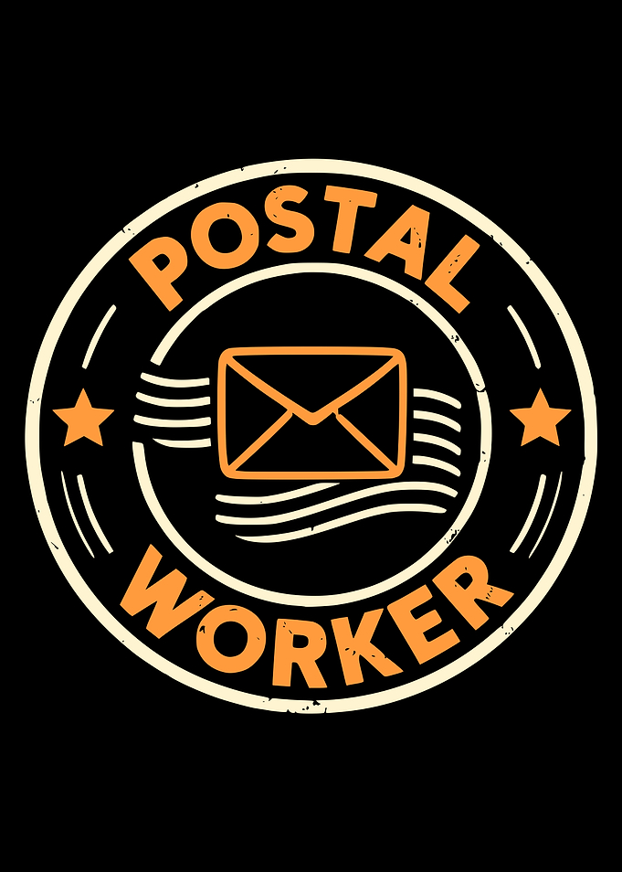 Postal Worker Vintage Style Emblem
