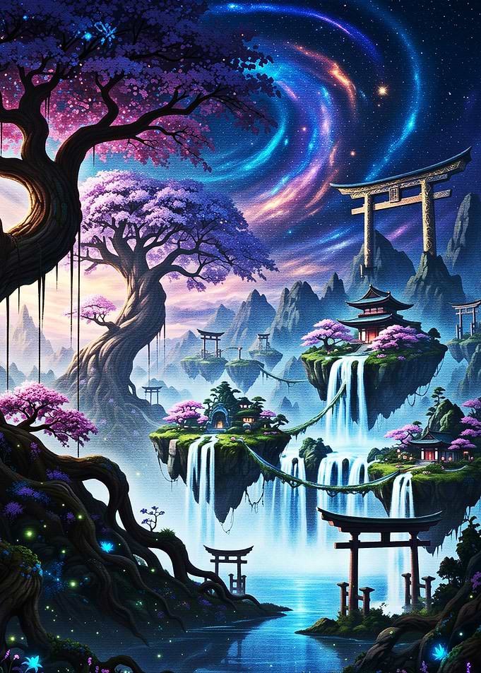 Floating Cherry Blossom Islands