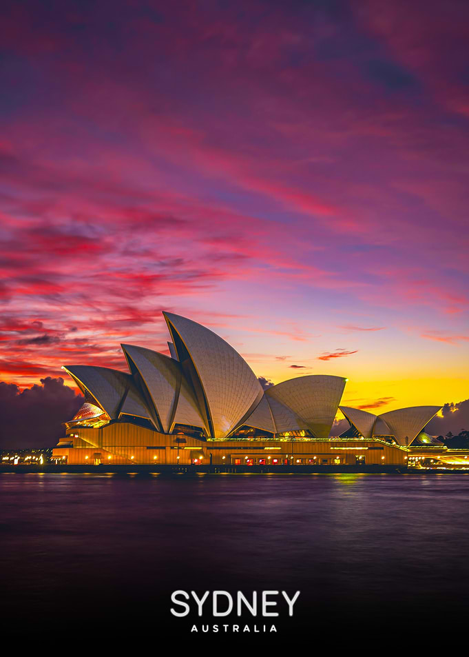 Sydney Opera House Sunset View