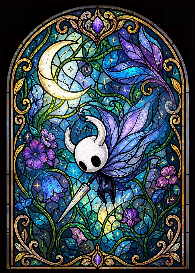 Hollow Knight Stained Glass Art