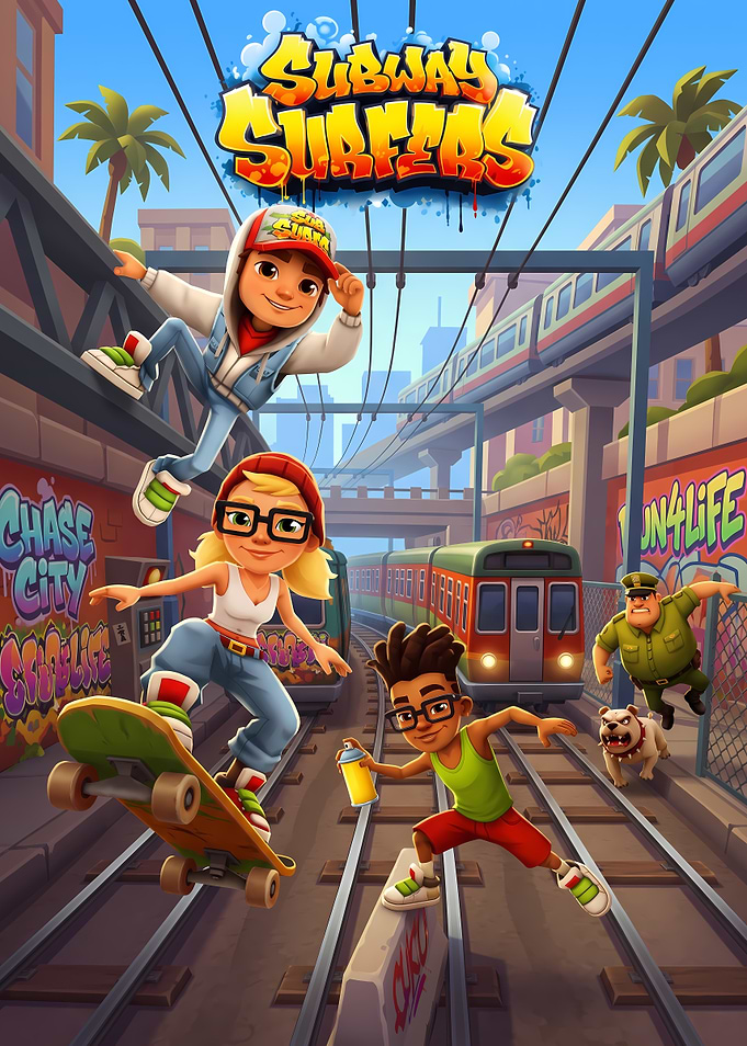 Subway Surfers Game Promotional Art