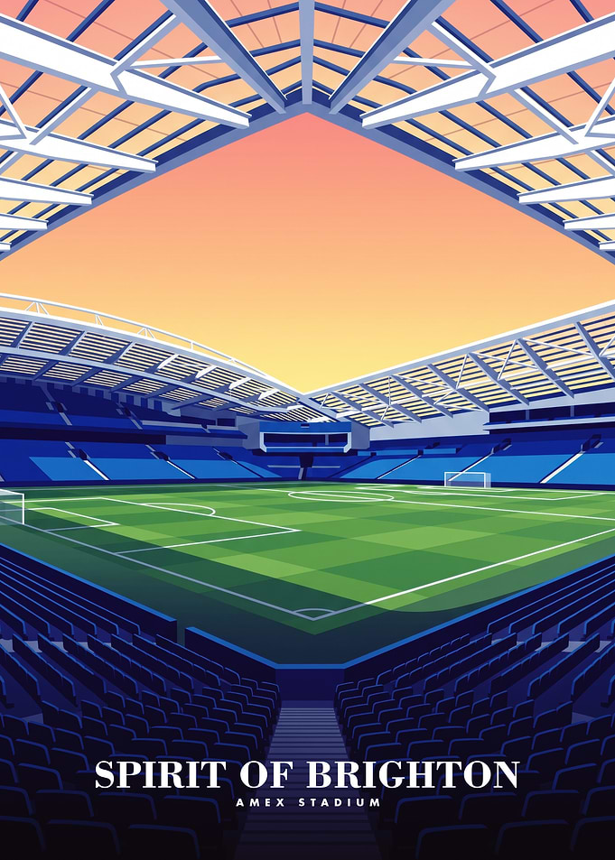 Spirit of Brighton Amex Stadium Poster