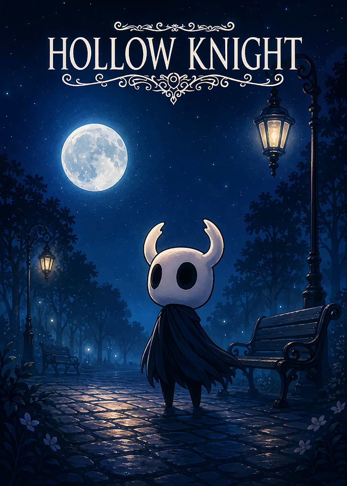 Hollow Knight Night Park Scene