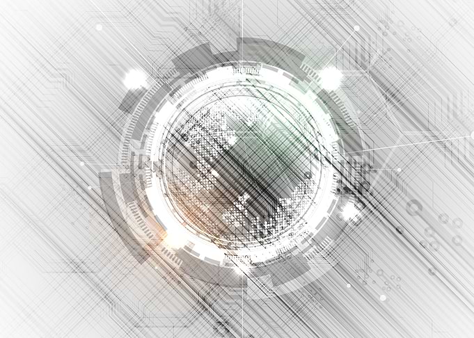 Abstract Digital Technology Circuit Background