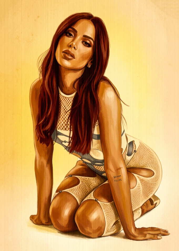 Digital Portrait of Singer Anitta